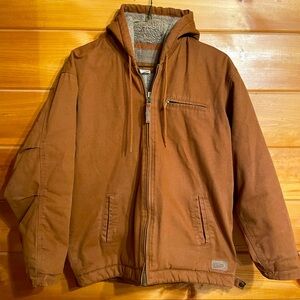 Men’s CE Schmidt Hooded Workwear Coat, Size Large